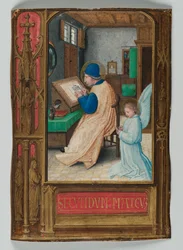 St. Matteüs schrijft met de engel, 1521